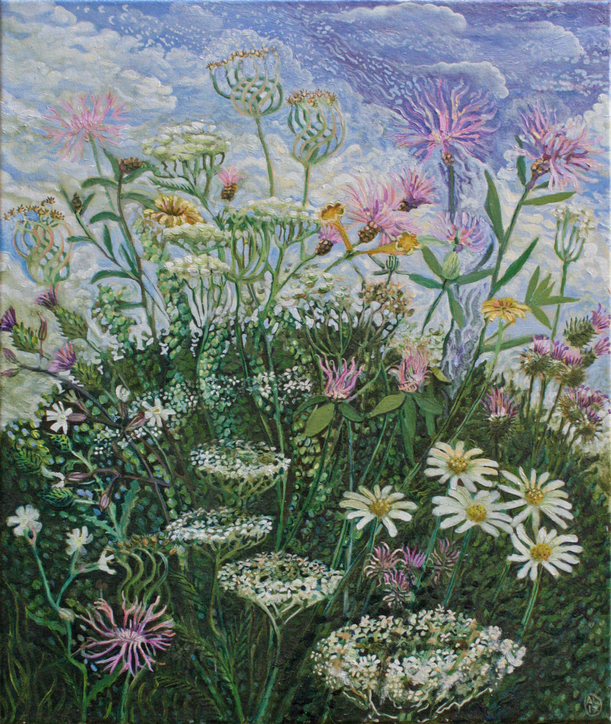Instead of flowers Nr V. 60cm x 50cm Öl auf Leinwand 2017
