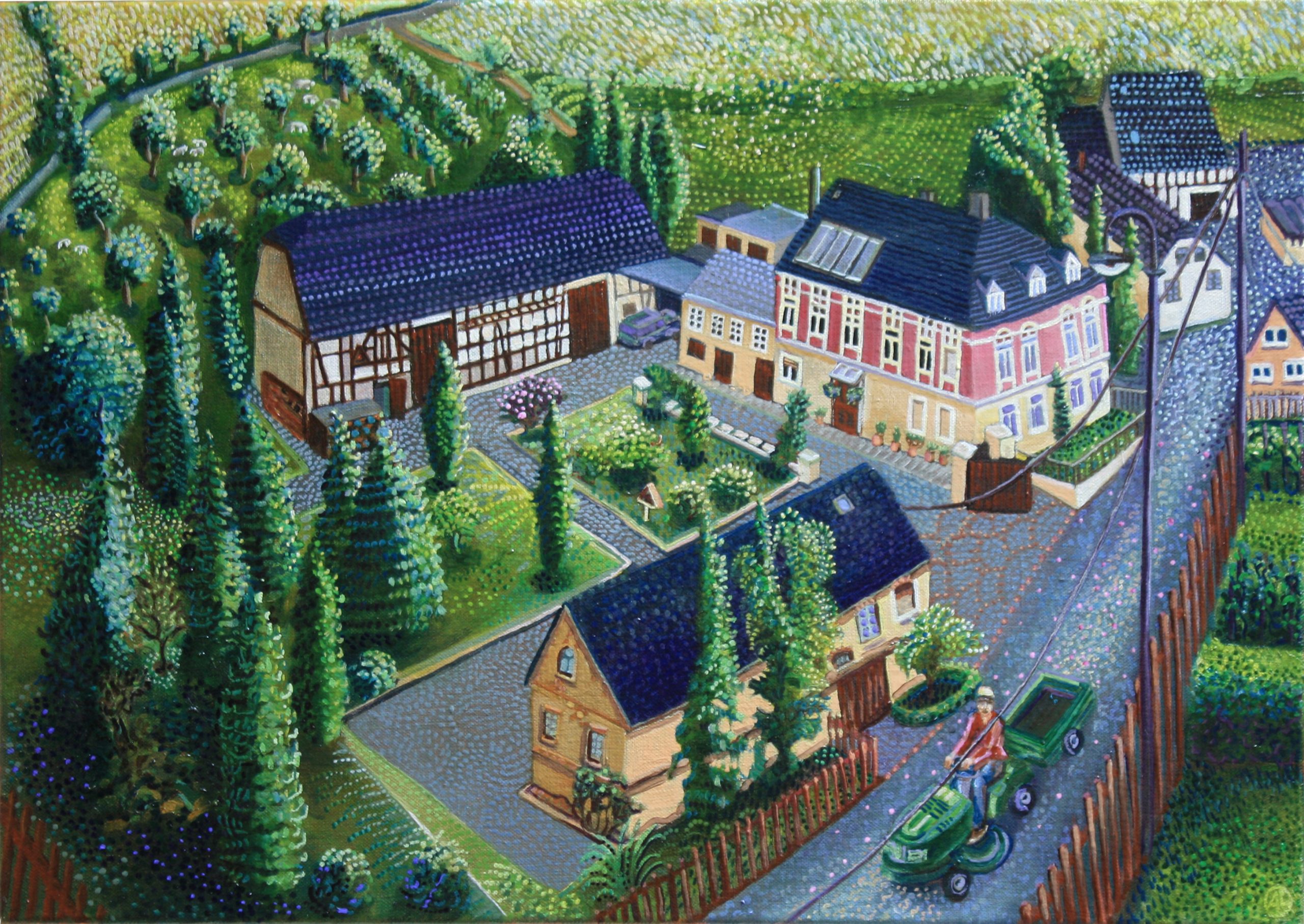 Mittsommer-Abend-Kleinmueckern-2025-50x70cm