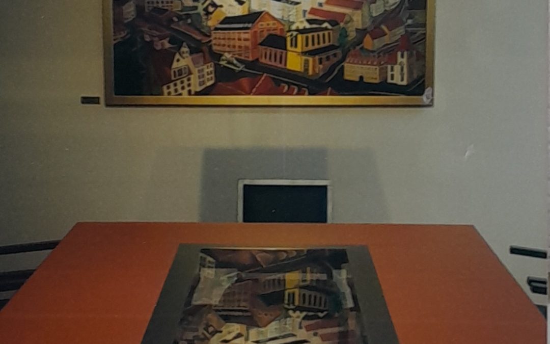 Gemälde Für Energie und Wasser Gesellschaft Altenburg 2002 120cm x 150cm