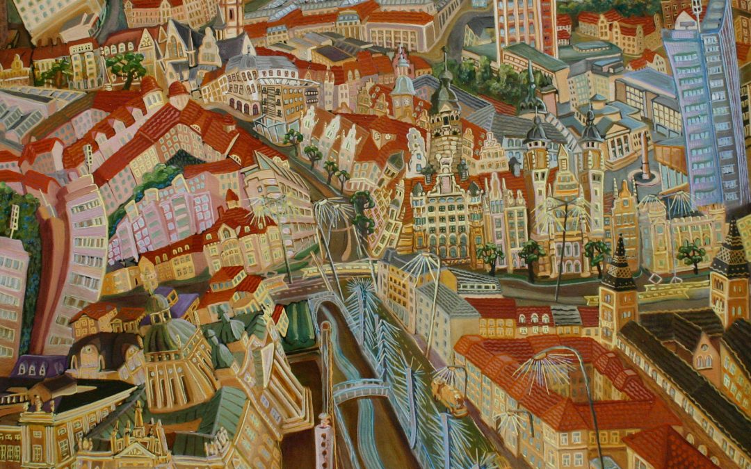 Kreuzung Leipzig 80 x110cm, 2003