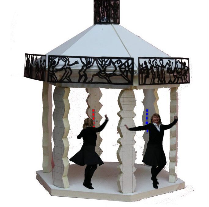 Ein Pavillion wird zum Tanzpalast